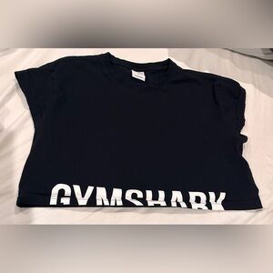 Gymshark Black Tee with White Logo